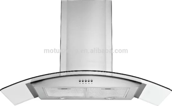 Euro style round cooker hood with stainless steel filter
