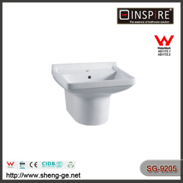 SG 9205 china suppliers bathroom ceramic wall hung basin with high quality