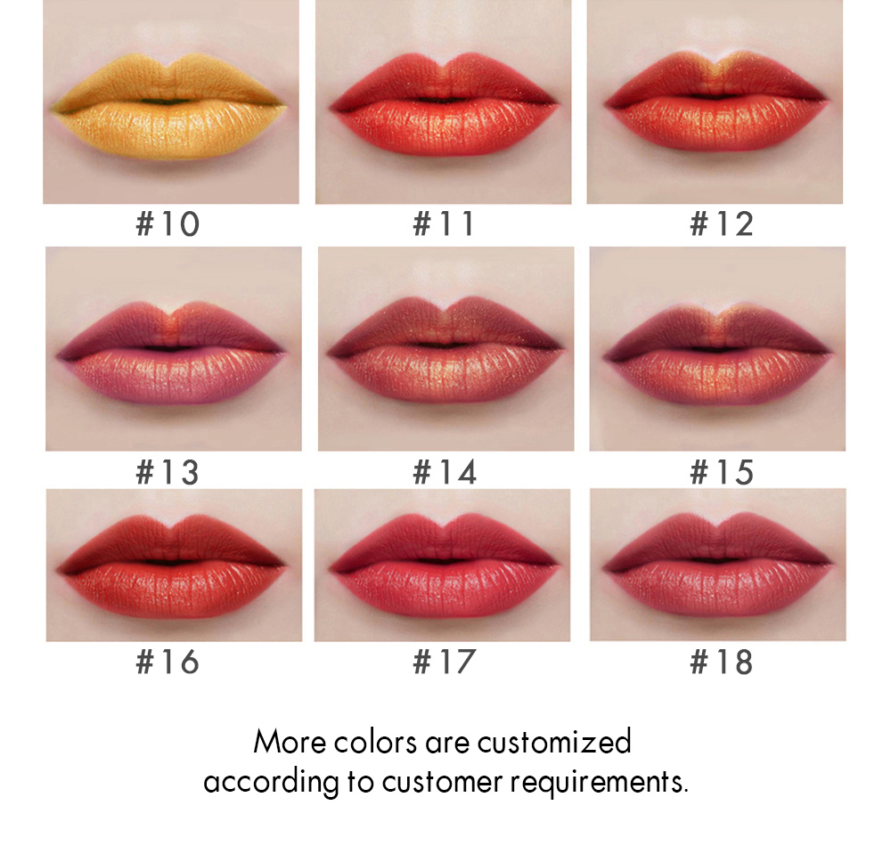 Satin lipstick color card3
