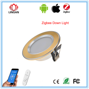 Multifunctional Zigbee downlights 16 million colors 3W 5W 6W Smart Rgb Led downlight