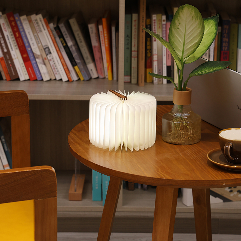 Wooden Paper Book Night Light