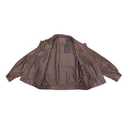 Men's Outerwear Jacket made of Genuine Leather