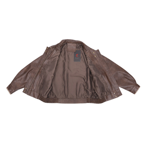 Men's Outerwear Jacket made of Genuine Leather