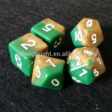 Two Tone Color Number Dice for Mix colored design