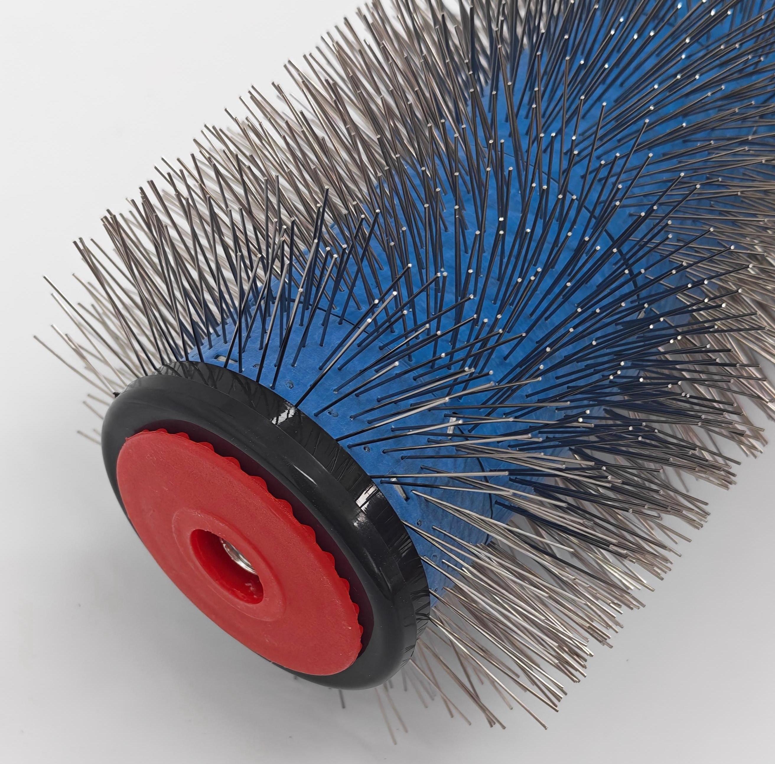 P2 250-26mm Through-Hole Handle Stainless Steel Needle Deaeration Roller