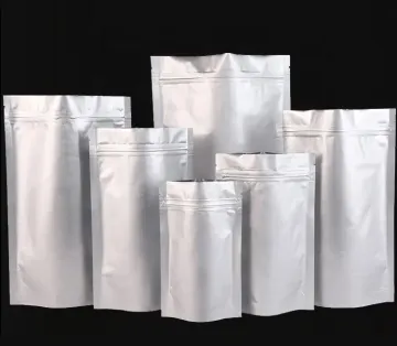 Custom printed reusable plastic aluminum laminated flat bag 3 side seal sachet cosmetic packaging mylar bags