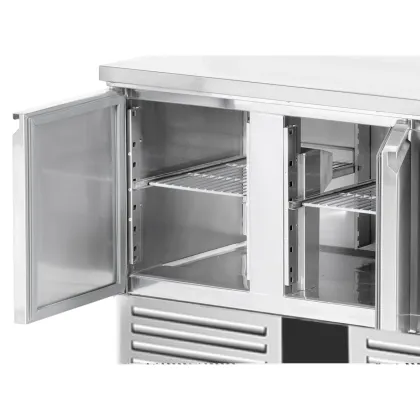Air-Cooled Table Refrigerator Under Counter Refrigerator Commercial Counter Pizza Prep Table Refrigerator