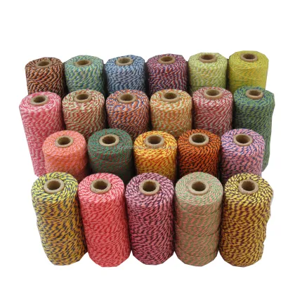 Cotton Macrame Craft String 100m - 100% Cotton Colourful Bakers Twine