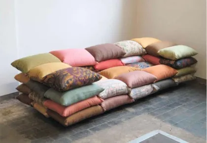 Creative Fabric Cushionized sofa by Christiane Hogner