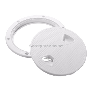 ABS Round Inspection Deck Hatch Cover with Anti-Corrosive Screw for Boats (4", 6", 8')