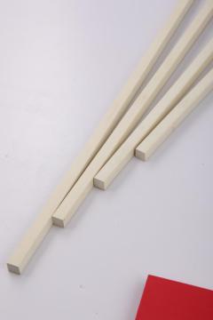 White PVC Square Rod