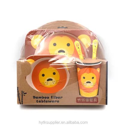 Bamboo Fiber Biodegradable Baby Tableware Manufacturer