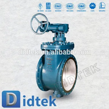 Didtek DIN Butterfly Valve Gearbox Top Entry Butterfly Valve
