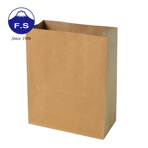 Recyclable boutique kraft paper bag with twisted handle