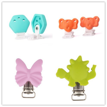 Baby Feeing Pacifier Holder Supplier Silicone Baby Teething Pacifier Clip