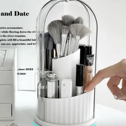 Makeup Organizer Storge Box Travel Makeup Brush Holder Rotating Makeup Organizer Cosmetic Box
