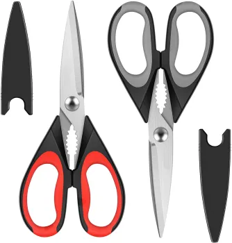 Premium Schere Gunting Tijeras: Multi-Functional Kitchen Scissors with Stainless Steel and Plastic Handle - Top Seller for Home Use