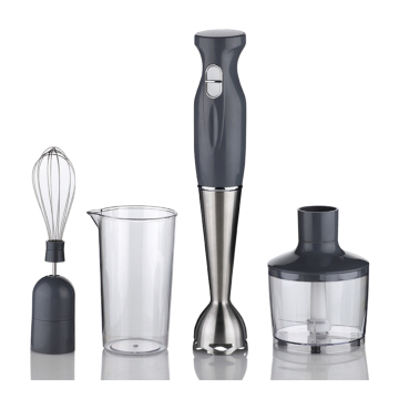 Electric Hand Blender Set: 300W Power, Press-to-Pulse Button Control