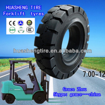 Hot sale China good quality solid forklift tyre 7.00-12 made in china tire factory in good price