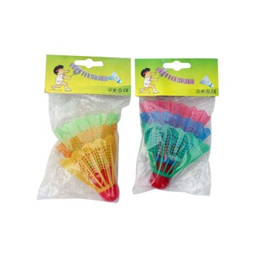 2015 New Cheap Plastic Multicolor Badminton Shuttlecock for Promotion and Gift