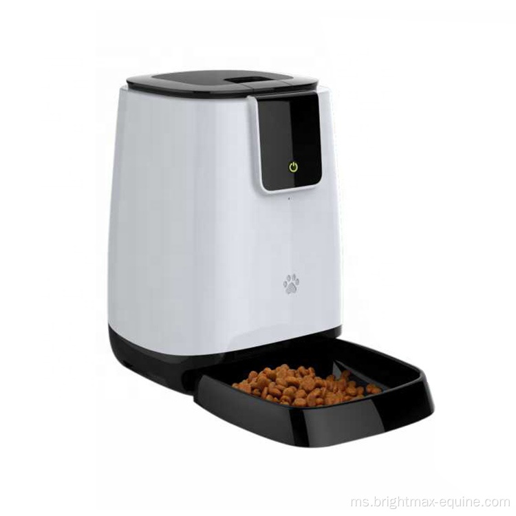 Sampel Menyokong WiFi Pintar Kawalan Jauh Pet Feeder Microchip Anjing Anjing Pet Bowls Feeder Makanan