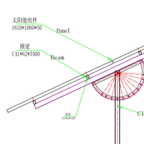 Steel galvanized adjustable PV solar mounting structures