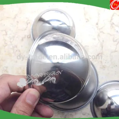 3 inch Stainless Steel Hollow Half Balls for BIG Round Bath Fizzies Molds