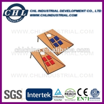 Wooden folding bean bag toss game for gift