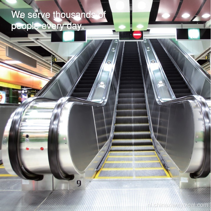 3 Flat Step Subway Public Escalator