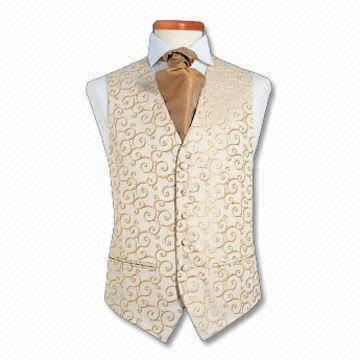 Men's Vests, Made of 100% Microfiber, Various Designs and Colors are Available