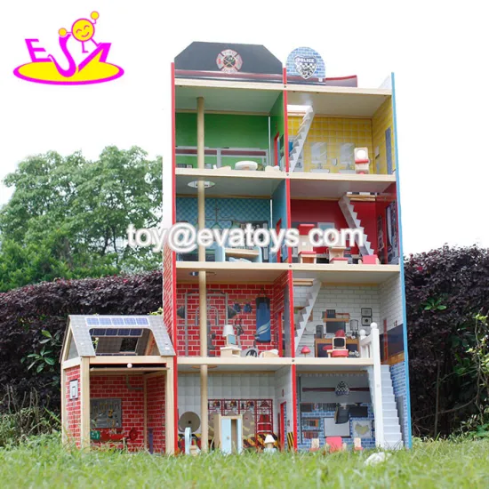 wooden miniature doll house W06A138