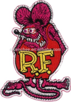 Embroidery Patches - PVC Backing Stitching RAT for Bags/Caps/Hats