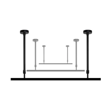 LEDEAST HPA Hanger Rod for Aluminum Track Rail Extension