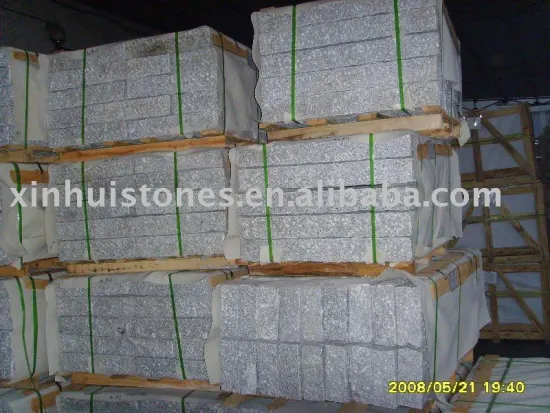 grey granite curbstone
