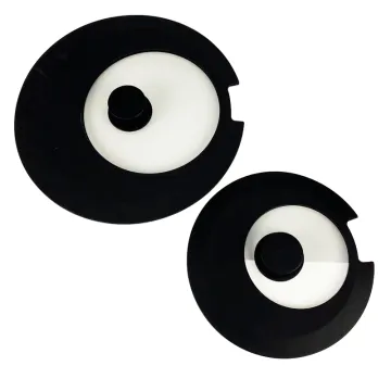 Universal Silicone Glass Lid for Pots & Pans - Grey, Pack of Two