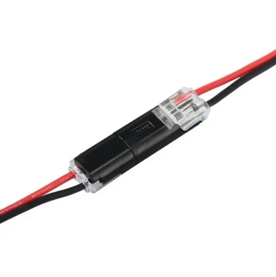Quick Wire Connector: 2-Pin 2-Way Splice Terminals for 18/20/22 AWG Wires - Ideal for LED Lighting and Electrical Wiring Connections