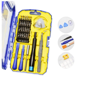 32 piece chrome vanadium steel screwdriver set for maintenance and disassembly of electrical, digital and electronic products
