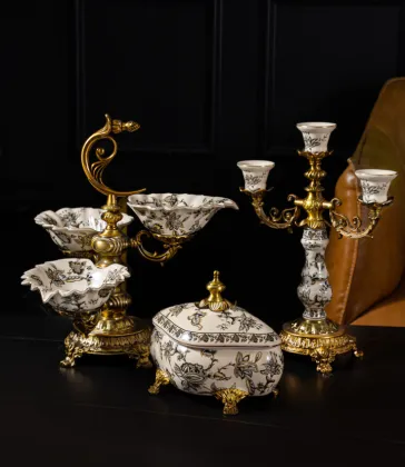 Uzbek Home Decor: Traditional Ornament Porcelain Jar Gallery