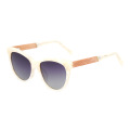 Cat Eye Acetate Wooden Sunglasses