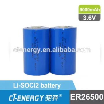 3.6V Lithium Thionyl Chloride Battery ER34615m