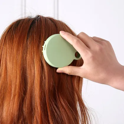 Silicone Shampoo Brush for Scalp Massage and Dandruff Relief