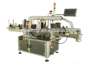 automatic double side sticker labelling machine for square bottle,round bottle,flat bottle etc