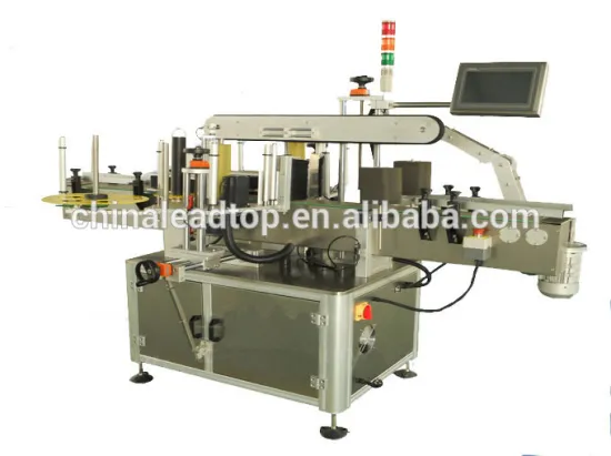 automatic double side sticker labelling machine for square bottle,round bottle,flat bottle etc