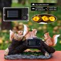 Garden Squirrel Statues Solar Light