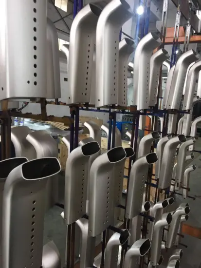 Industrial sandblasting anodized hollow square aluminum pipe