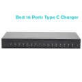 16 Ports Typ-C eingebaut in USB-Ladestation