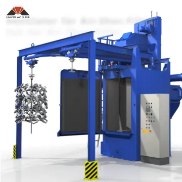 MAYFLAY High Quality Double Hangers Type Shot Blasting Equipment For Steam Turbines