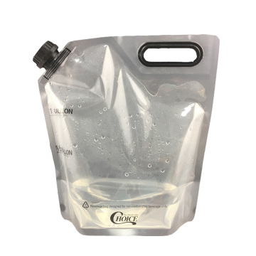 Transparent 1 gallon portable water plastic container