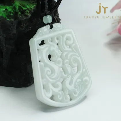 Wholesale Myanmar Jade, Precious Stone Dragon & Phoenix Gemstone Jadeite Pendants: Green Jade Jewelry Collection