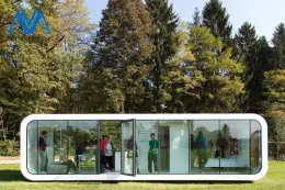 outdoor prefab house living and working apple cabin